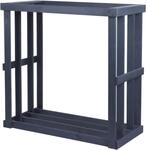 Westmann Holz Kaminholzregal Harald Anthrazit 52x108x106 cm