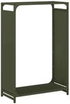 vidaXL Brennholzregal Olivgr&uuml;n 60x28x90 cm Kaltgewalzter Stahl 864214