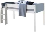 Homestyle4u Hochbett 90x200 in Wei&szlig; 1845