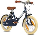 PROMETHEUS BIKES Kinderfahrrad 14 Zoll ab 4 Jahre Retro Look mit Felgenbremse &