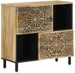 vidaXL Beistellschrank 80x33x75 cm Massivholz Mango 358239