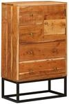 vidaXL Schubladenkommode Natur 55 x 30 x 90 cm Massivholz Akazie 4104616