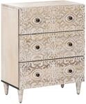 vidaXL Aufbewahrungs-Sideboard Wei&szlig; 60 x 33,5 x 75 cm Massivholz Mango 4018371