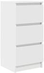 vidaXL Sideboard Wei&szlig; 37,5x35x76 cm Holzwerkstoff 861724