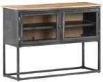 vidaXL Sideboard Grau 100x30x70 cm Massivholz Akazie 323502