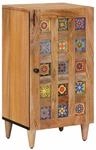 vidaXL Sideboard mit Speicher Natur 40 x 33,5 x 75 cm Massivholz Mango 4018284