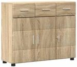 vidaXL Sideboard FLORIN Sonoma-Eiche 88,5 x 30,5 x 73 cm Holzwerkstoff 880313