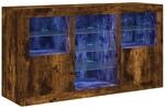 vidaXL Sideboard mit LED-Leuchten R&auml;uchereiche 123x37x67 cm 3209083