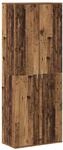 vidaXL Highboard Altholz 70 x 33,5 x 180 cm Holzwerkstoff 3365564