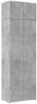 vidaXL Hochschrank Betongrau 70x42,5x225 cm Holzwerkstoff 3281325