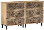 vidaXL Beistellschr&auml;nke 2 Stk 60x33x75 cm Massivholz Mango 3206305