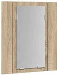 vidaXL LED-Bad-Spiegelschrank Sonoma-Eiche 40x12x45 cm Acryl 804951