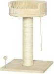 PawHut Kratzbaum 85 cm mit Liegefl&auml;che Pl&uuml;sch-Kletterbaum Spielball