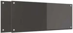 vidaXL K&uuml;chenr&uuml;ckwand 2 Stk Dunkelgrau 100 x 40 cm Geh&auml;rtetes Glas 3415467