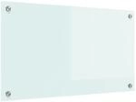 vidaXL K&uuml;chenr&uuml;ckwand Wei&szlig; 70 x 40 cm Geh&auml;rtetes Glas 42018008