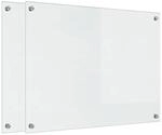 vidaXL K&uuml;chenr&uuml;ckwand 2 pcs Transparent 80 x 60 cm Geh&auml;rtetes Glas 3415535
