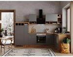 Respekta Winkelk&uuml;che BEKBL310EGC 310 x 172 cm Grau-Wildeiche Nachbildung