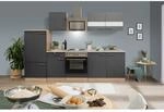 Respekta Economy K&uuml;chenzeile KB270ESGS 270 cm Grau-Eiche S&auml;gerau