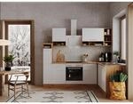 Respekta Winkelk&uuml;che BEKBL250EWC 250 x 172 cm Wei&szlig;-Wildeiche Nachbildung