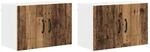 vidaXL K&uuml;chenwandschrank 2 Stk Altholz 60 x 31 x 40 cm Holzwerkstoff 884571