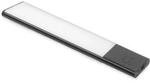 Emuca USB Wiederaufladbare LED-Wandleuchte Kaus Black mit Bewegungssensor L600 mm