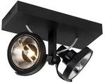 QAZQA Modernes Spot Black 2-Licht Master 111