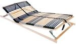 vidaXL Bett-Lattenrost Braun 100 x 190 cm Massivholz Buche 42015265