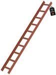 PROREGAL Dachleiter Rotbraun 10 Sprossen