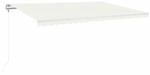 vidaXL Automatische Markise mit LED & Windsensor 500x350 cm Creme 3069032