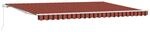 vidaXL Einziehbare Markise Orange und Braun 500 x 350 cm 3331477