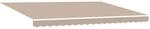 vidaXL Einziehbare Markise Beige 450 x 300 cm Polyester und Stahl 3330973