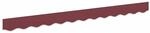 vidaXL Markisenvolant Bordeauxrot 580 x 20 cm Segeltuch 42000701