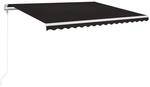 vidaXL Automatische Markise mit LED & Windsensor 400x350 cm Anthrazit 3068994