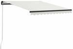 vidaXL Einziehbare Markise Handbetrieben 300 x 250 cm Creme 3055185