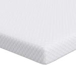 vidaXL Matratzenauflage Wei&szlig; 90 x 200 cm Jacquard Stoff 4106234
