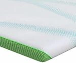 vidaXL Matratzenauflage Wei&szlig; und Gr&uuml;n 90 x 190 cm Jacquard Stoff 4106156