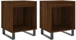 vidaXL Nachttische 2 Stk Braun Eichen-Optik 40x35x50 cm Holzwerkstoff Modell 1