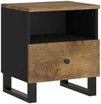 vidaXL Nachttisch Massivholz Mango & Holzwerkstoff 350654