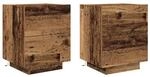 vidaXL Nachttisch mit Schubladen 2 Stk Altholz 863058