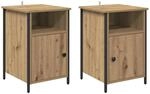 vidaXL Nachttisch 2 Stk Artisan-Eiche 40 x 42 x 60 cm Holzwerkstoff 881835