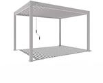 Weide Classic Alu-Stahl Pavillon 3 x 4 M Ivory Sand Pergola Freistehend