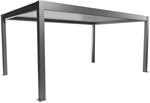 Biohort Pergola 5,5 m x 3,5 m Quarzgrau-Metallic/Wei&szlig;