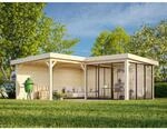 Palmako Pavillon Lenna Set 412 Slide 588 x 588 cm Lackiert Wei&szlig; FSC&reg;