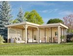 Palmako Pavillon Lenna Set 414 Slide 588 x 588 cm Lackiert Wei&szlig; FSC&reg;