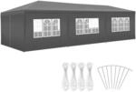 Tectake Pavillon Miramas 9 x 3 M Im Stecksystem 8 Abnehmbare Seitenteile 2