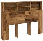 vidaXL Kopfteil mit Stauraum Altholz-Optik 140x19x103,5 cm 856868