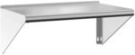 vidaXL Wandregal 75x45x31 cm Silbern Edelstahl 30274