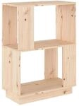 vidaXL B&uuml;cherregal/Raumteiler 51x25x70 cm Massivholz Kiefer 814029
