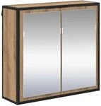 vidaXL Badezimmer-Spiegelschrank mit T&uuml;r Artisan-Eiche 65 x 20 x 60 cm 883609