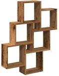 vidaXL W&uuml;rfelregal Altholz-Optik 78x15x93 cm Holzwerkstoff 856594